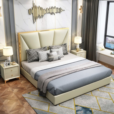 Bett Holz Betten Luxus Hotel Klassisches Doppelbett Bettgestell Landhaus
