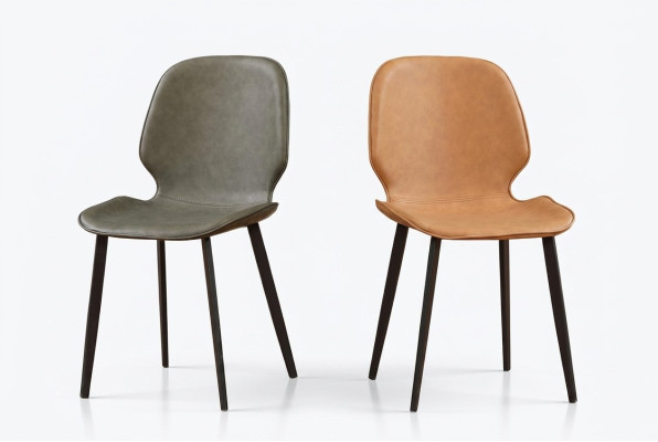 Sessel Stuhl 1x Esszimmer Lounge Sitz Polsterstuhl Deko Kunstleder Fernseh