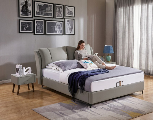 Bett 2x Nachttisch 3 tlg. Schlafzimmer Set Design Modern Luxus Betten Gruppe Neu
