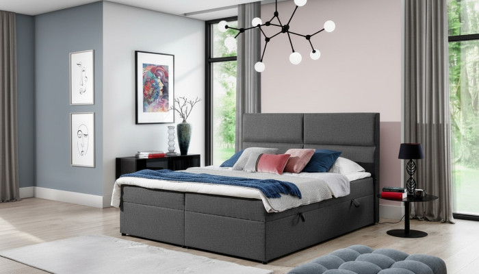 Designer Bett Chesterfield Textil Hotel Betten Doppel Schlafzimmer Luxus 180x200