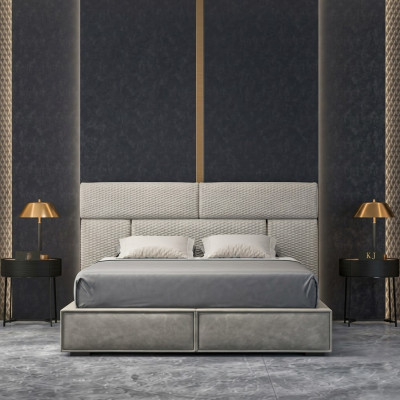 Betten Design Bett Doppel Ehe Modernes Hotel Gestell Schlaf Zimmer