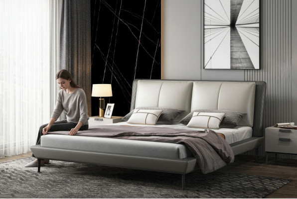 Schlafzimmerbett Bett Doppelbett Jugendbett Stoffbett Bettgestell