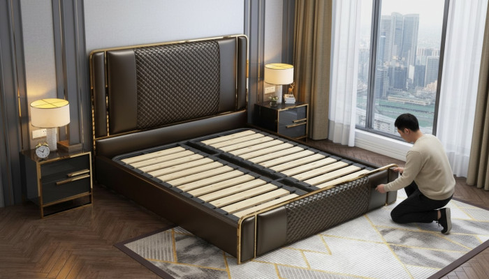 Bett Schlafzimmer Design Möbel Moderne Luxus Betten Polster Gestell Neu