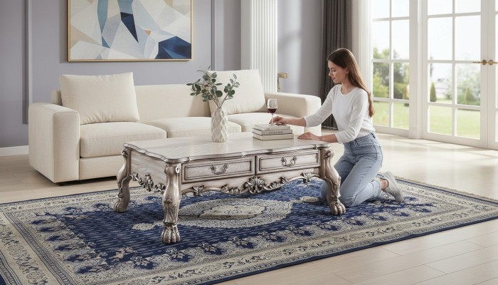 Couchtisch Beistelltisch Holz Sofa Wohnzimmer Tisch Barock Designer Klassischer