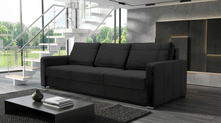 Schlafsofa Sofas Klapp Textil Couch Bett Sofa Kasten Couchen Polster Möbel Stoff