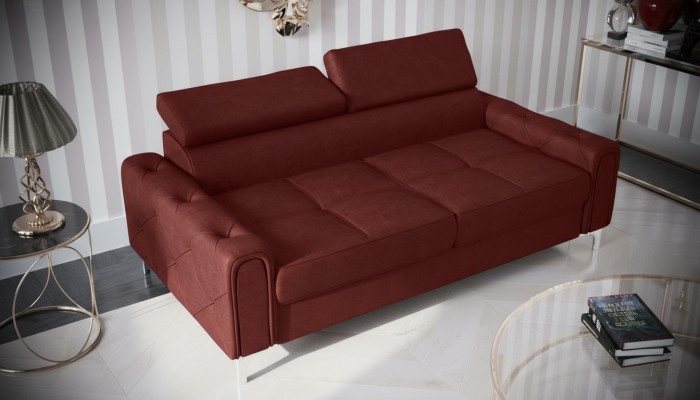 Design Couchen Luxus Polster Möbel Sofa Couch Sitz Leder Textil Neu 186x100cm