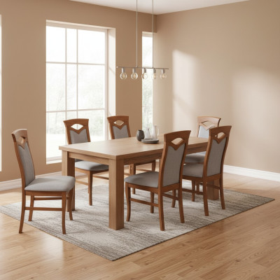 Esszimmerstuhl Holz Polster Stühle Gastro Esszimmer 8x Massivholz Sessel Möbel