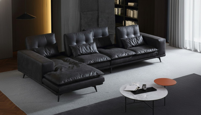 Wohnlandschaft Design Ecksofa Textil Leder Neu Sofas L Form Sofa Couch