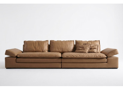 Sofas 4 Sitzer Textil Big Xxl Wohnzimmer Leder Neu Sofa Couch Möbel