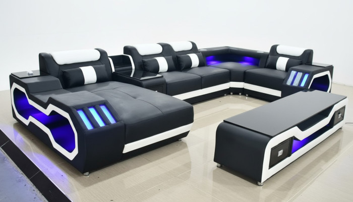 Wohnlandschaft Design Modern Ecksofa U-Form Sofa Wohnlandschaft Neu Polster Sofa