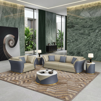 Sofagarnitur 4+1 Sitzer Couch Polster Garnitur Möbel Italienische Design Sofa