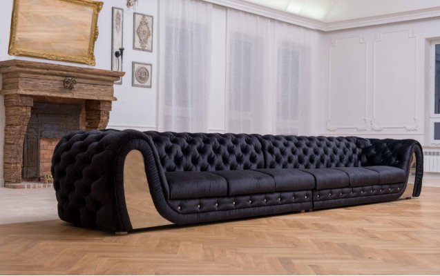 Sofas 6 Sitzer Textil Big Xxl Wohnzimmer Stoff Neu Sofa Couch Polsterung Möbel