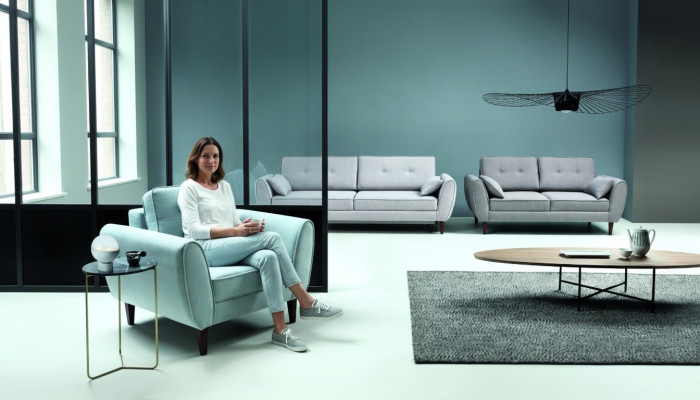 Design Sofa 2 Sitzer Möbel Polster Textil Sofas Couchs Wohnlandschaft Neu
