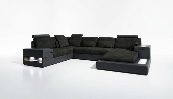 Design Sofa Ecksofas U Form Modernes Polster Wohnzimmer Möbel Ecksofa Textilsofa