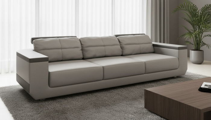 Modernes Sofa 3er XXL Möbeldesigner Stoffsofa Luxus Couchen sofas Design 3-er