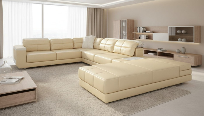 Sofa Eckcouch Couch Design Polster Ecksofa Wohnlandschaft U Form Sofas Couchen