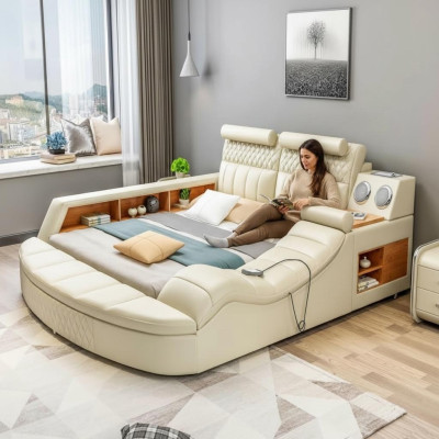 Multifunktion Bett Doppelbett Betten Ehebett Polsterbett Schlafzimmer