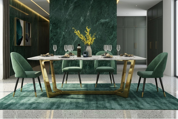 Edelstahl Tisch Luxus Tische Moderne Esszimmer Möbel Esstische 140x80cm Metall