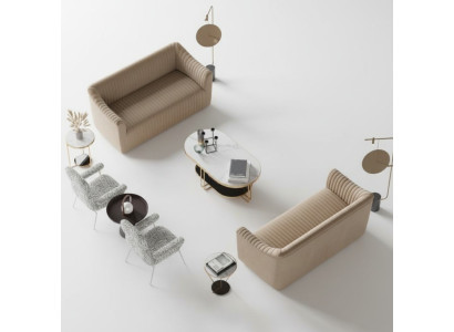 Sofagarnitur 2+2 Sitzer Wohnlandschaft Sofas Sofa Sitz Design Couch Lounge Möbel