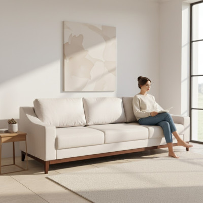 Modernes Schlafsofa Dreisitzer Modern Stil Möbel Sofa 3 Sitzer Sofa Couchen Neu