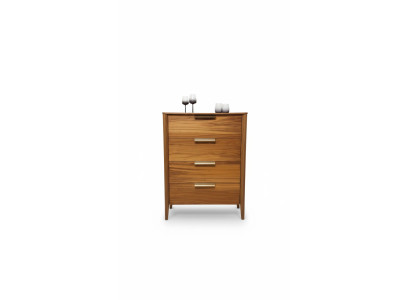 Luxus Schlafzimmer Kommode mit 4 Schubladen Holzschrank Design Möbel Holz Neu