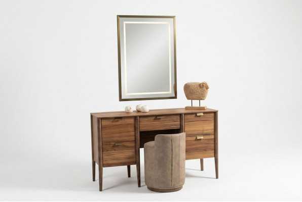 Luxus Möbel Design Schminktisch mit Spiegel Hocker Neu Schlafzimmer Neu