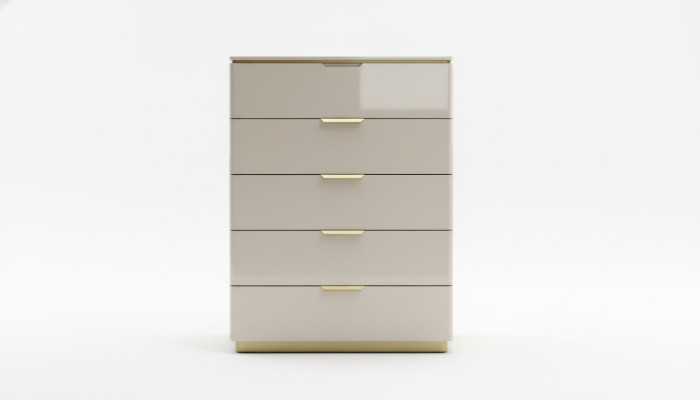 Design Möbel Schlafzimmer Luxus Kommode mit 4 Schubladen Holzschrank Holz Neu