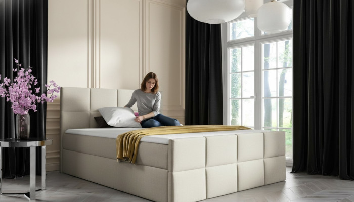 Bett Bettkasten Boxspringbett Schlafzimmer Polster Design Doppel Hotel Modern