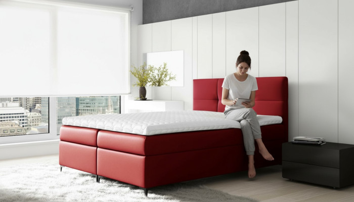 Luxus Möbel Doppel Hotel Bett Schlafzimmer Betten Boxspringbett Polsterbett Neu