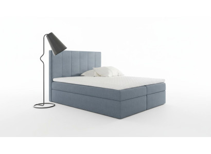 Modernes Bett Schlafzimmer Betten Stoff Boxspringbett Textil Design Doppel Hotel