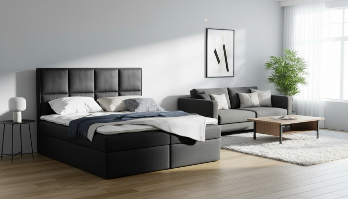 Boxspringbett Design Doppel Hotel Modern Bett Schlafzimmer Betten Bettkasten Neu