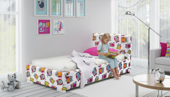 Jugendbett Kinderbett Kids Design Modern Bett Kinderzimmer 90 cm Bettkasten Neu