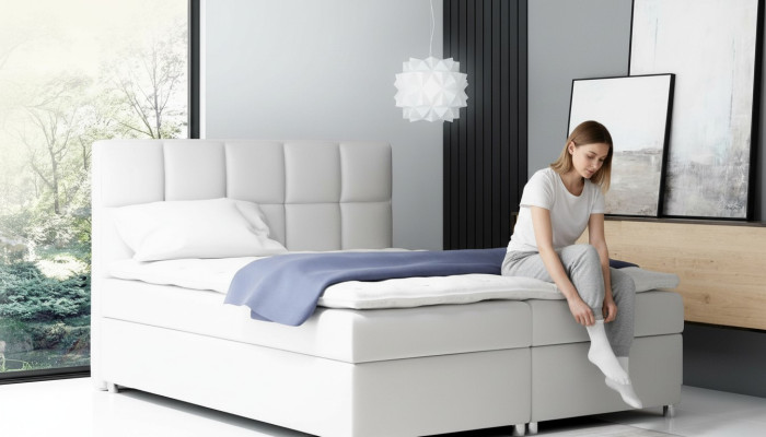 Boxspring Bett Doppel Hotel Möbel Betten Einrichtung big 200x200 Schlafzimmer