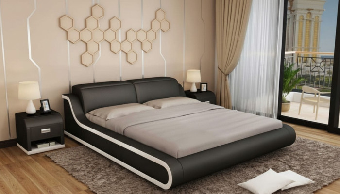 Schlafzimmer Design 180x200 Neu Möbel Luxus Modern Betten Polster