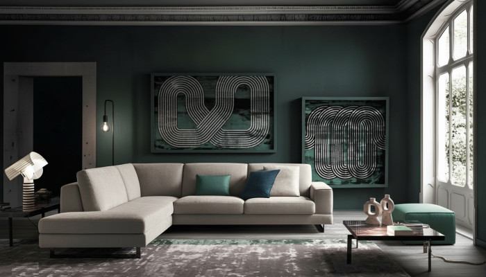 Italienische Sofas Eckcouch Sofa Couch Couchen Garnitur Möbel Stoff alfitalia