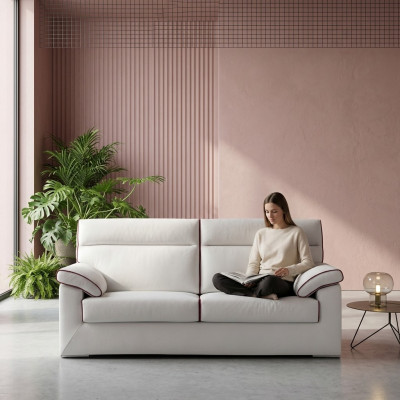 Sofa 3 Sitzer Wohnlandschaft Sofas Couch Polster Textil Dreisitzer alfitalia Neu