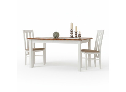Landhaus Holztisch Esstisch Tisch Holz Tische 150/197cm Ess Zimmer Ausziehbar