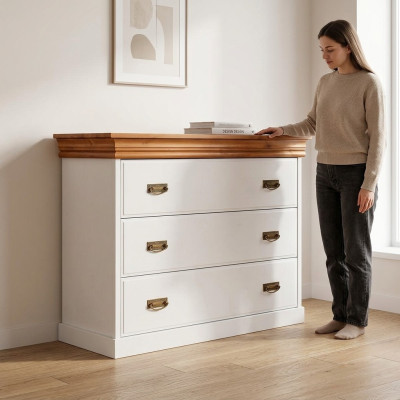 Klassische Kommode Schublade Kommoden Schrank Sideboard Holz Schränke Regal Neu