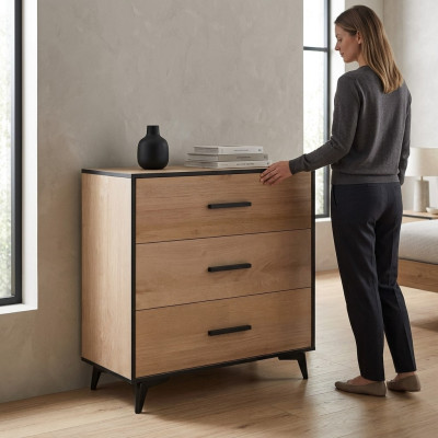 Kommode Lowboard Schrank Regal Luxus Schlafzimmer Holz Design Anrichte Side Neu