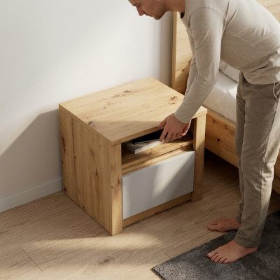 Nachttisch Nachtschrank Kommode Handarbeit Holz Möbel Nachtschränkchen Moderne