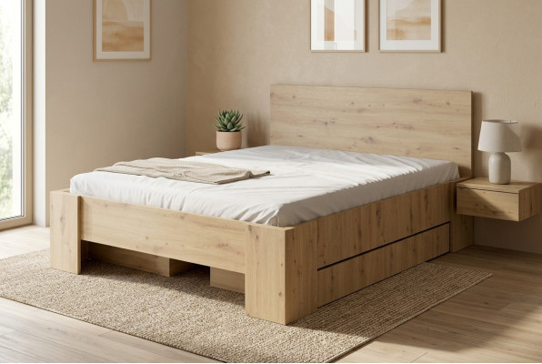 Luxus Möbel Design Doppel Hotel Holz Kasten Schlafzimmer Betten Bettrahmen Neu