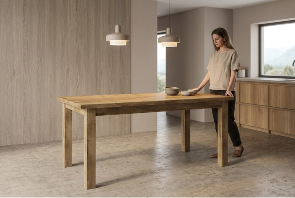 Esstisch Tisch Neu Esszimmer Wohnzimmer Vollholz Möbel Holz Möbel Handarbeit Neu