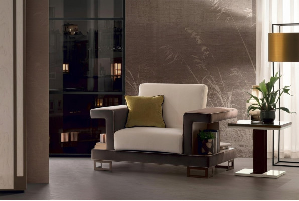 Sessel Design Stuhl Polster Club Relax Neu Textil Stoff Lounge Fernseh 1 Sitzer