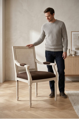 Esszimmer Stühle Design Textil Luxus Beige Neu Esszimmerstuhl Stuhl mit Armlehne