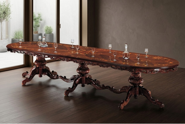 Esszimmer Tische Tisch Design Holz Möbel Esstisch Königlicher Massivholz Möbel