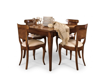 Designer Stühle Lehn 4x Holz Barock Stuhl Set Klassische Sitz Polster Garnitur