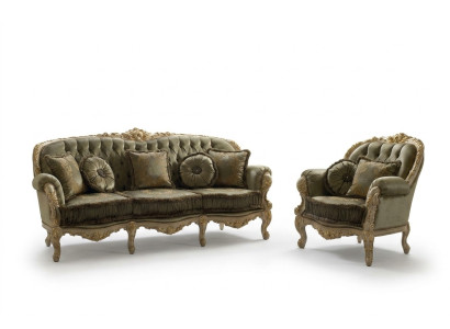 Italienische Design Sofa Sofagarnitur 3+1 Sitzer Couch Polster Garnitur Möbel
