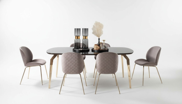 Garnitur Tisch Tische Luxus Holz Möbel Neu Esszimmer Gruppe Komplett Set 7tlg