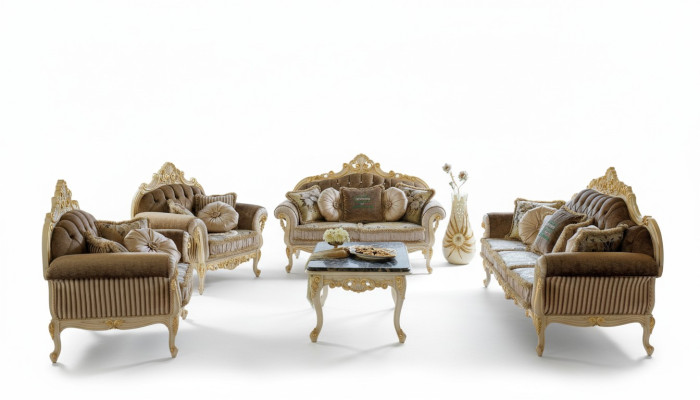 Komplett Set Sofagarnitur 3 2 1 Sitzer + Couchtisch Design Couch 4tlg. Stoffsofa