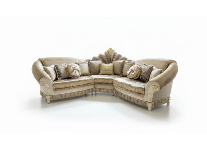 Sofa Stoffsofa Couch Wohnlandschaft Garnitur Design Modern Sofas Italien L-Form